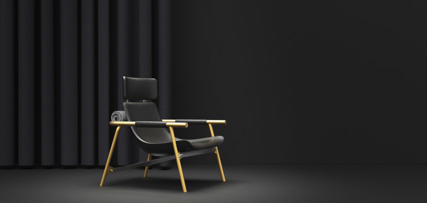 EDDY Lounge chair by Alain Gilles