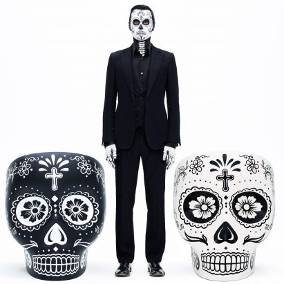 Fabio Novembre updates skull-shaped chair for Mexico’s Day of the Dead