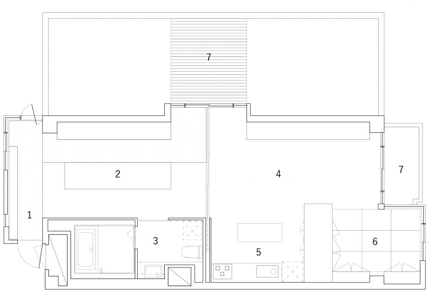 House in Chofu plan by Snark