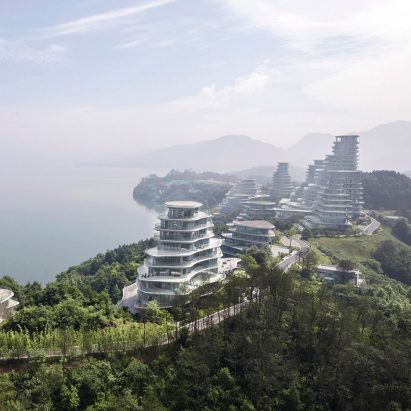 MAD’s Huangshan Mountain Village mimics the topography of a rocky Chinese landscape