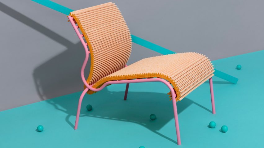 Dutch designers showcase furniture and products made from unusual textile