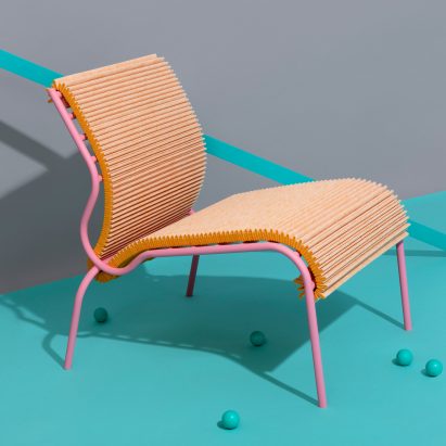 Dutch designers showcase furniture and products made from unusual textile