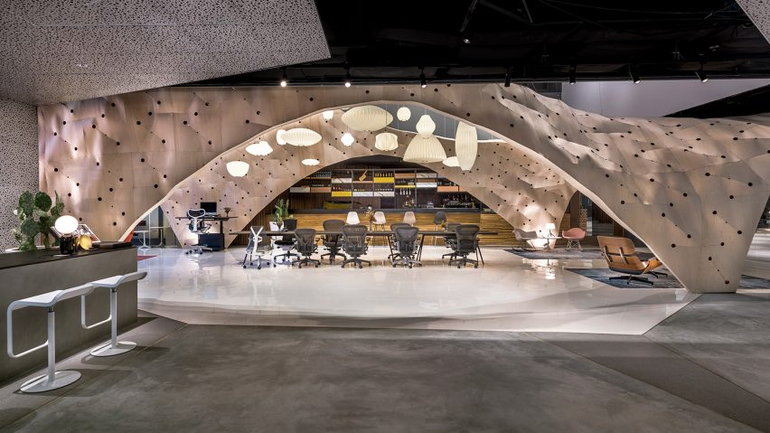 Plywood pavilion for Herman Miller named World Interior of the Year 2017