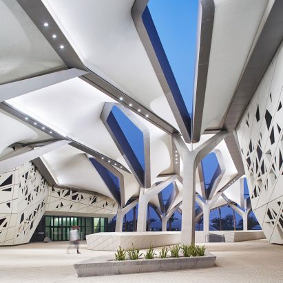 Zaha Hadid’s oil research centre and the world’s first robot citizen lead this week’s Dezeen Mail