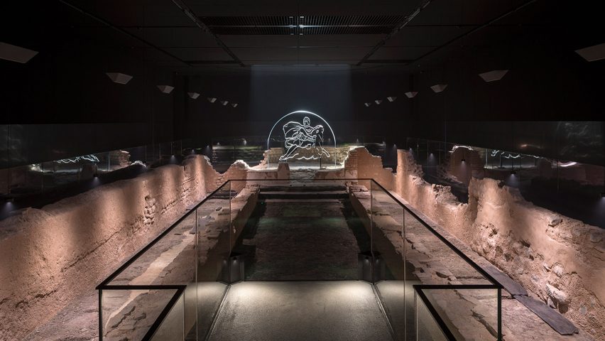 Underground Roman temple reopens as immersive museum using light, haze and sound