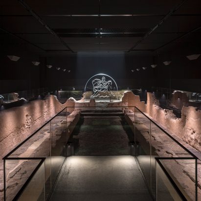 Underground Roman temple reopens as immersive museum using light, haze and sound
