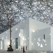 Jean Nouvel’s completed Louvre Abu Dhabi is spanned by a huge geometric-patterned dome