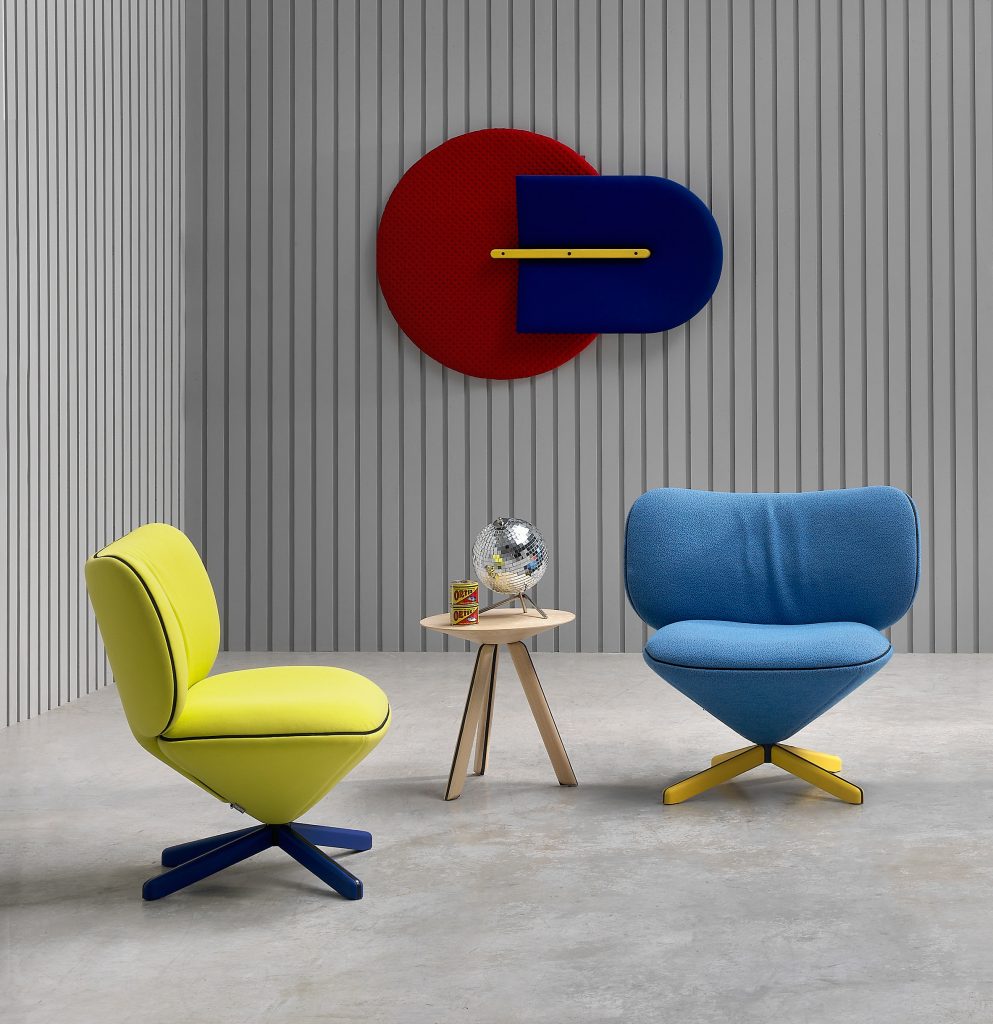 Dezeen promotion: Spanish studio MUT Design has created sound-absorbing panels in the shape of beetles for furniture brand Sancal