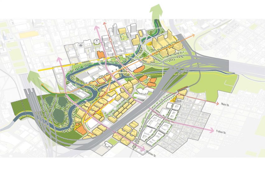Plan Downtown Houston by Downtown District