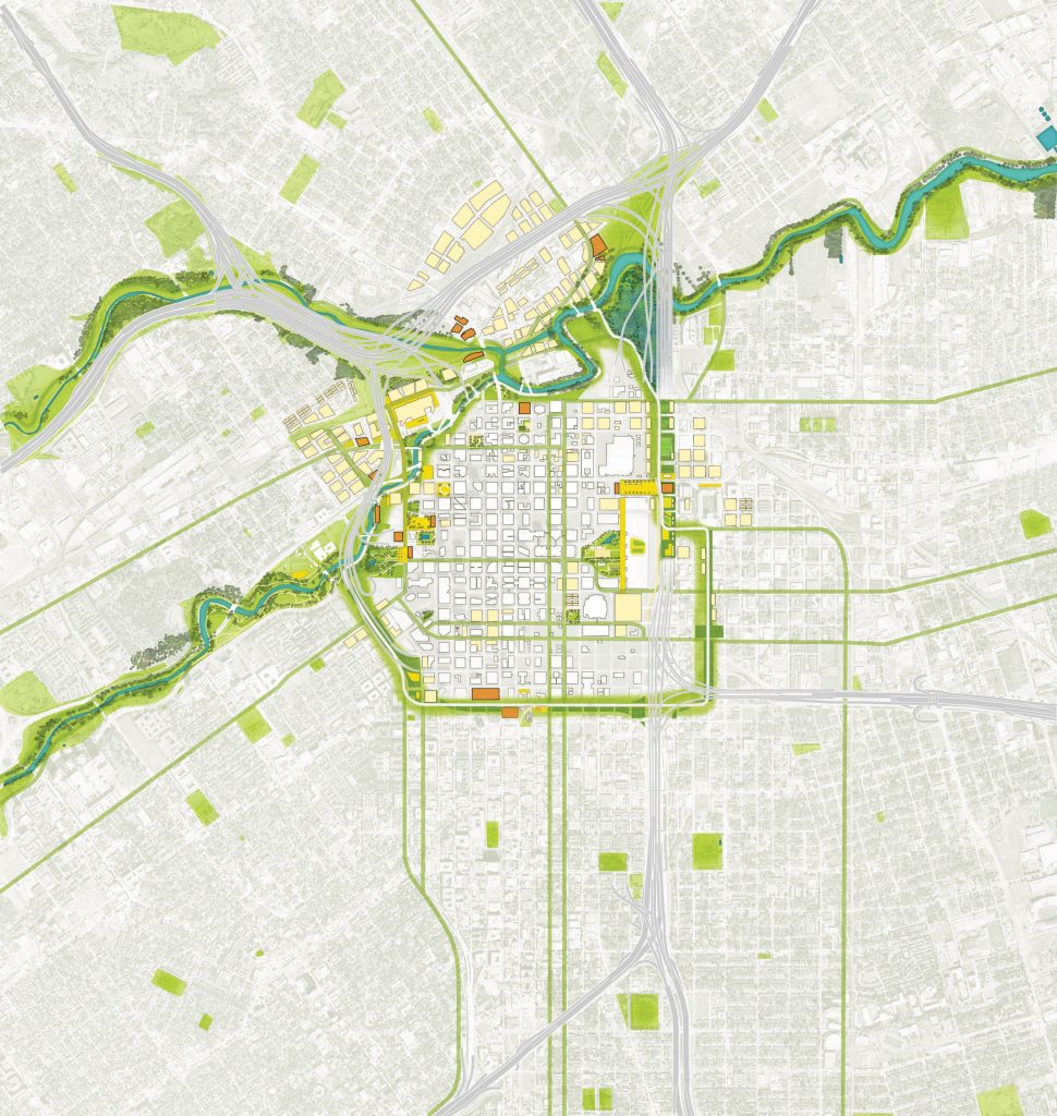 Plan Downtown Houston by Downtown District