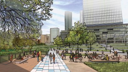Plan Downtown Houston by Downtown District