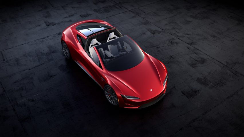 Semi truck and Roadster by Tesla