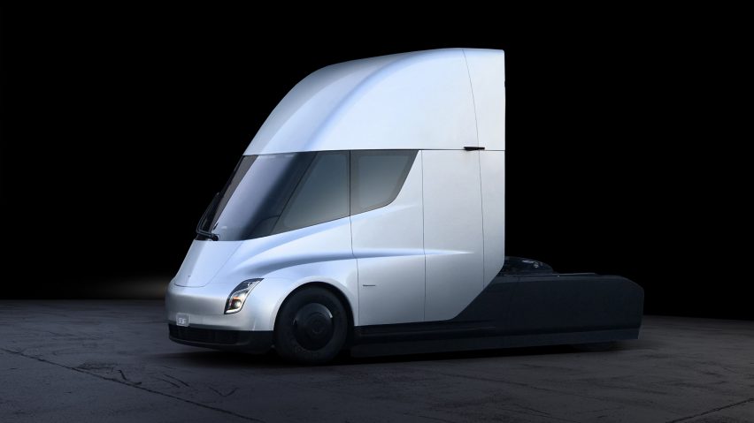Semi truck and Roadster by Tesla