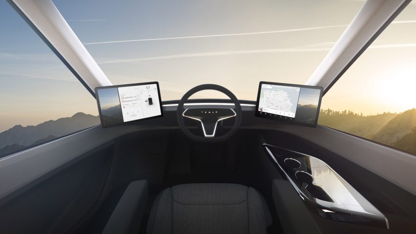 Semi truck and Roadster by Tesla