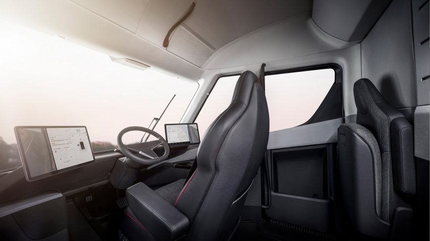 Semi truck and Roadster by Tesla