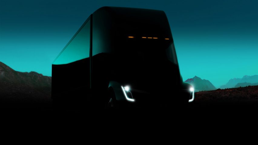 Semi truck and Roadster by Tesla