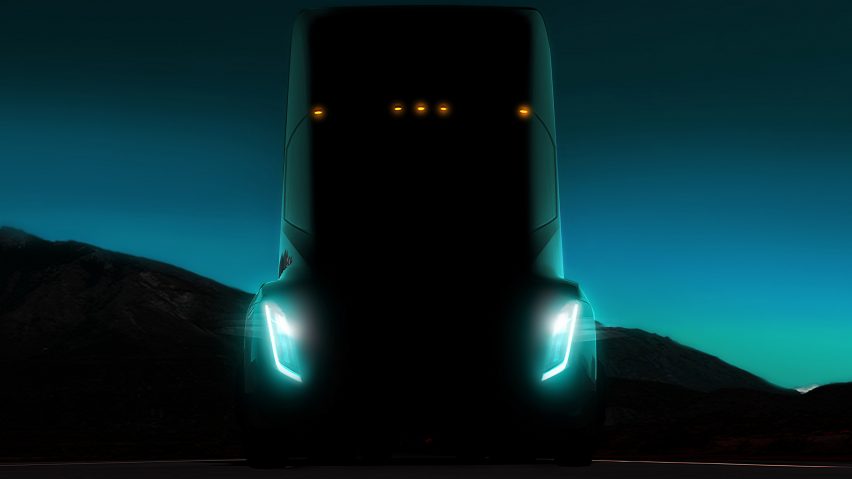 Semi truck and Roadster by Tesla