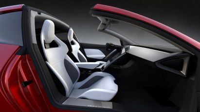 Semi truck and Roadster by Tesla