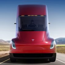Semi truck and Roadster by Tesla