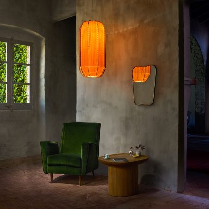 LZF designs pendant light shades that are stitched like textiles