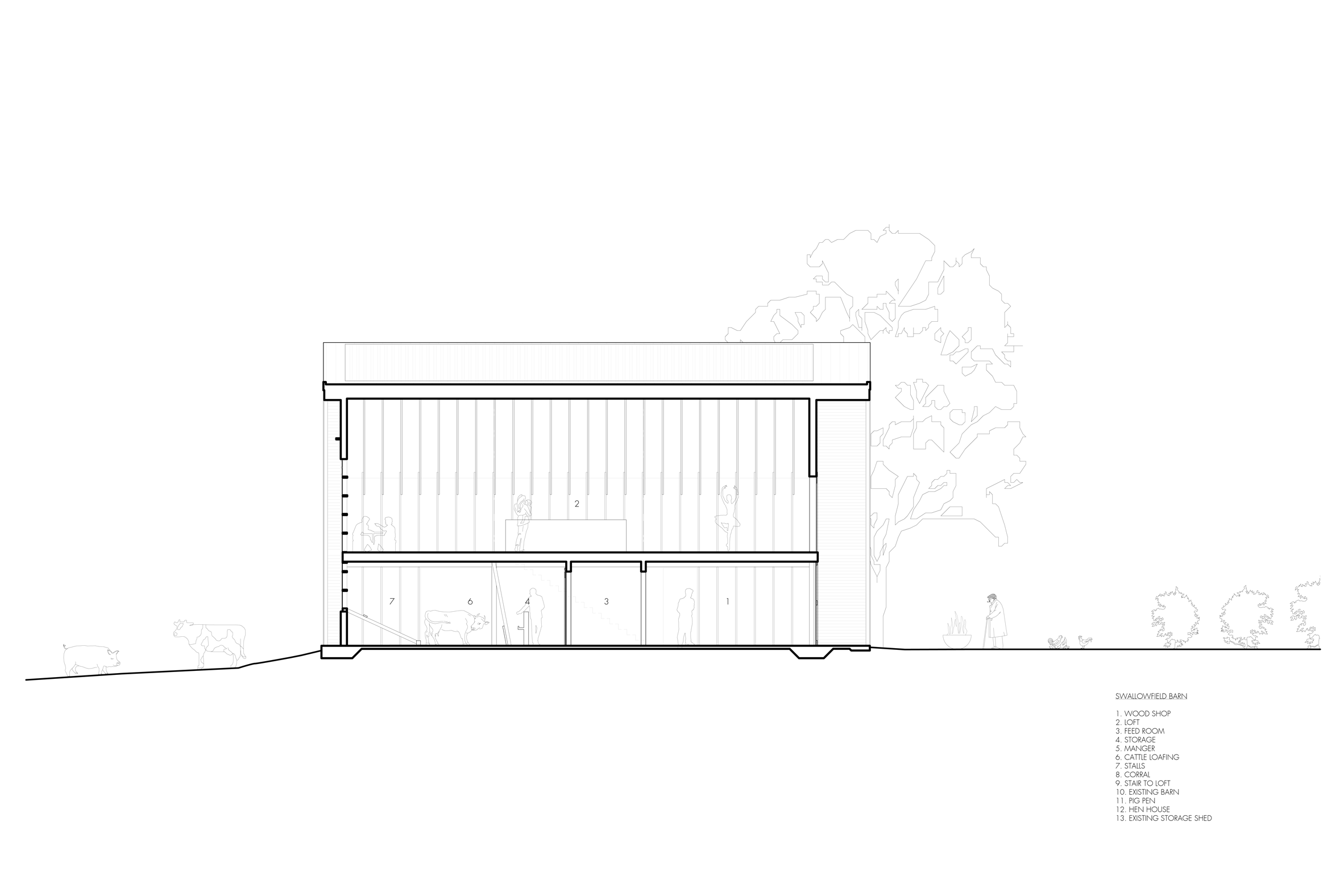 Swallowfield Barn by Motiv Architects