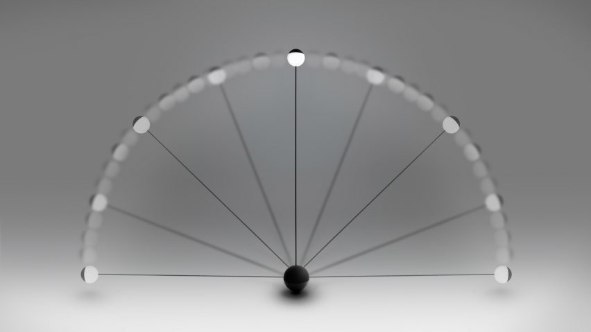 Nick Rennie designs cordless floor lamp that sways side-to-side