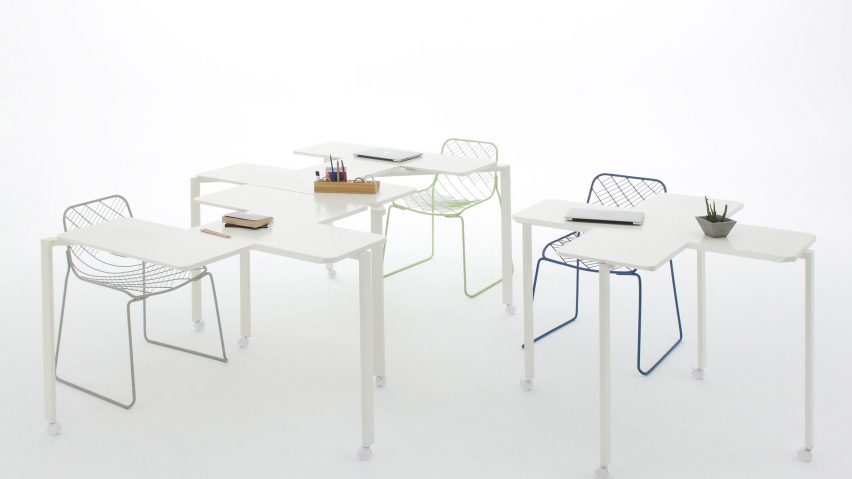 Tetris Table by People’s Industrial Design Office slots together in different formations