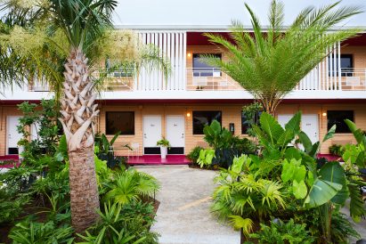 Nicole Cota Studio renovates 1950s motel in New Orleans to create The Drifter Hotel