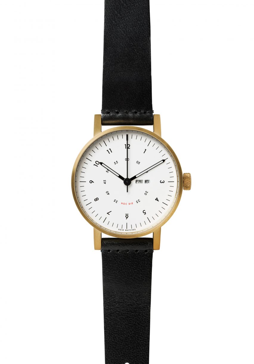 Dezeen has teamed up with Swedish brand Void Watches to give readers the chance to win one of five limited-edition V03W-365 timepieces.