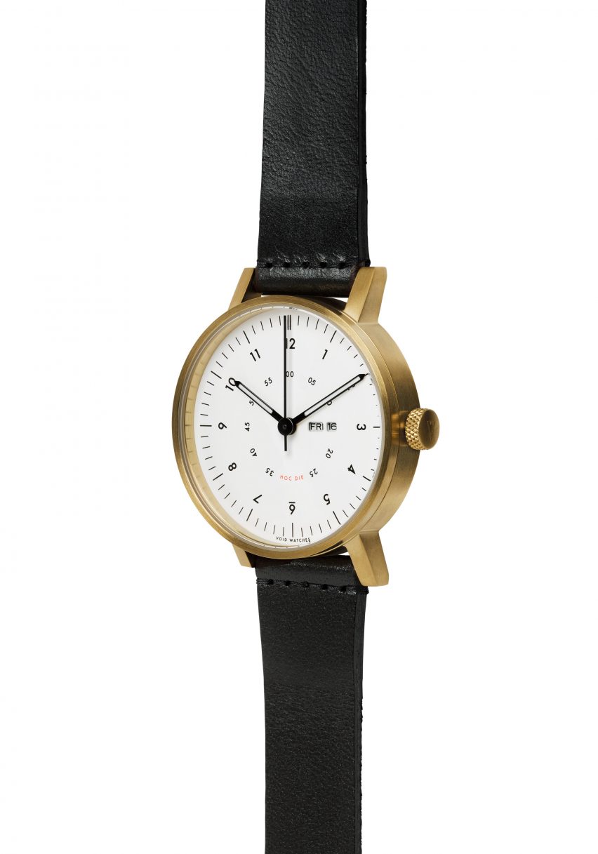 Dezeen has teamed up with Swedish brand Void Watches to give readers the chance to win one of five limited-edition V03W-365 timepieces.
