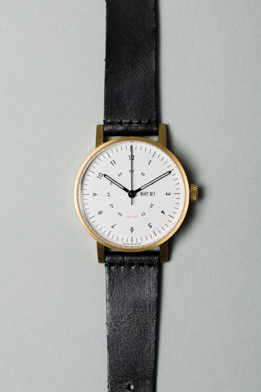 Dezeen has teamed up with Swedish brand Void Watches to give readers the chance to win one of five limited-edition V03W-365 timepieces.