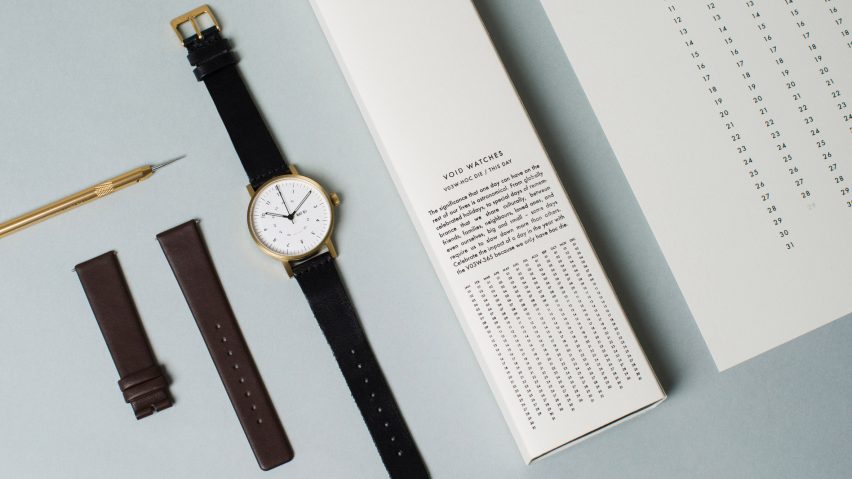 Dezeen has teamed up with Swedish brand Void Watches to give readers the chance to win one of five limited-edition V03W-365 timepieces.
