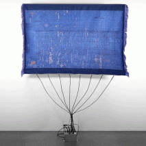 Thermochromic tapestry changes colour in response to Wi-Fi signals