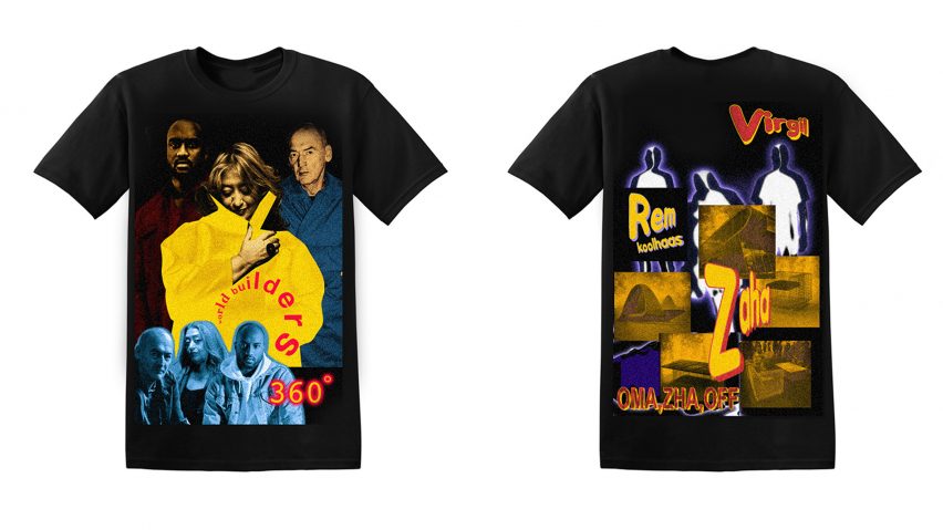 Virgil Abloh, Zaha Hadid and Rem Koolhaas feature on retro-style T-shirt