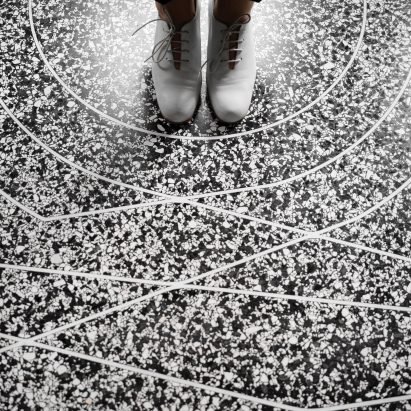 Robotic 3D printers create terrazzo floors in any pattern