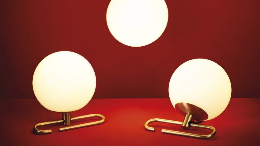 Neri&Hu's lantern-inspired lights sit on or hang from adjustable brass rings