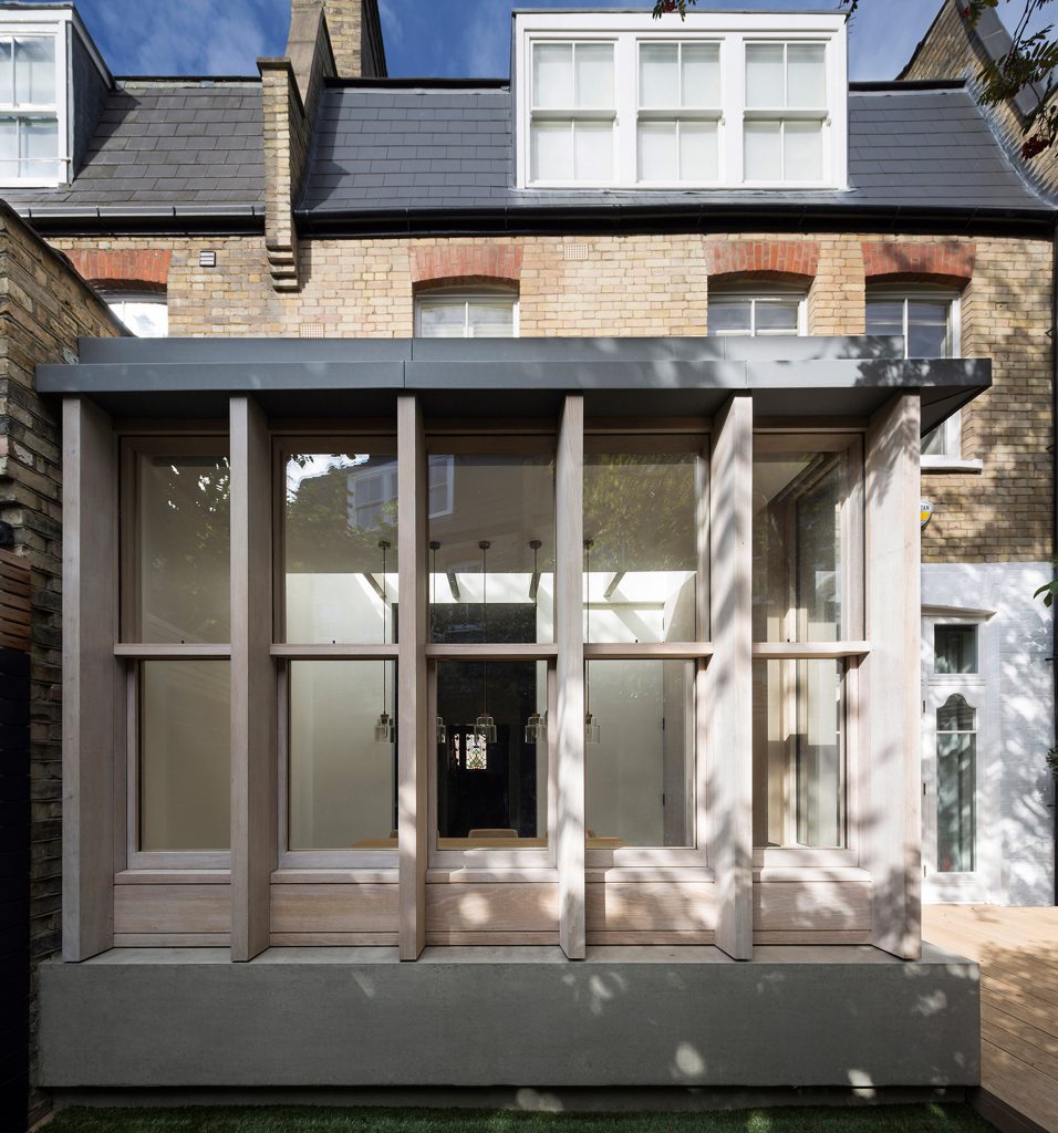 Studio Carver adds American-inspired prefabricated extension to Belsize House