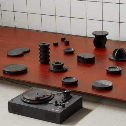 Animal blood used by Basse Stittgen to create series of small objects
