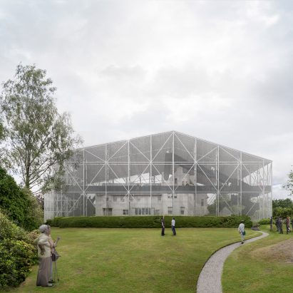 Carmody Groarke unveils plans to build transparent “shield” around Mackintosh’s Hill House