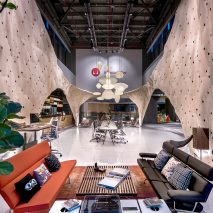 Produce Workshop used “tailoring tactics” to create plywood pavilion for Herman Miller