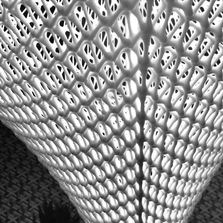 Liquid Printed Bag and Lamp by MIT Self-Assembly Lab and Christophe Guberan