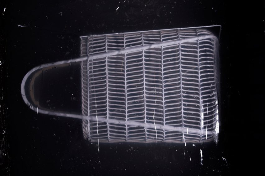 Liquid Printed Bag and Lamp by MIT Self-Assembly Lab and Christophe Guberan