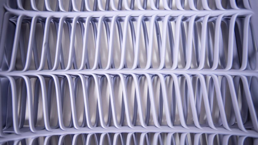 Liquid Printed Bag and Lamp by MIT Self-Assembly Lab and Christophe Guberan