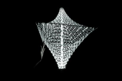 Liquid Printed Bag and Lamp by MIT Self-Assembly Lab and Christophe Guberan