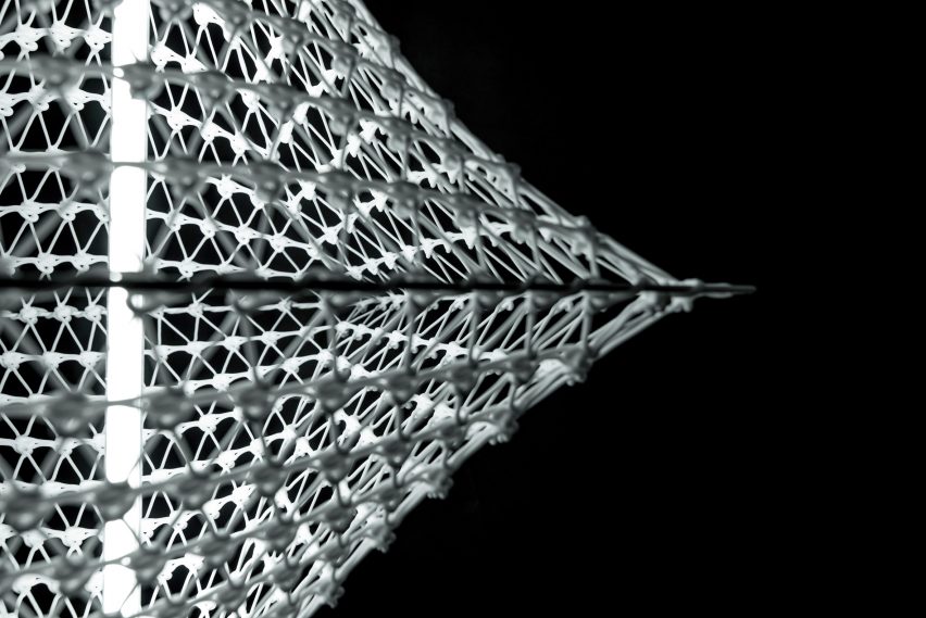 Liquid Printed Bag and Lamp by MIT Self-Assembly Lab and Christophe Guberan