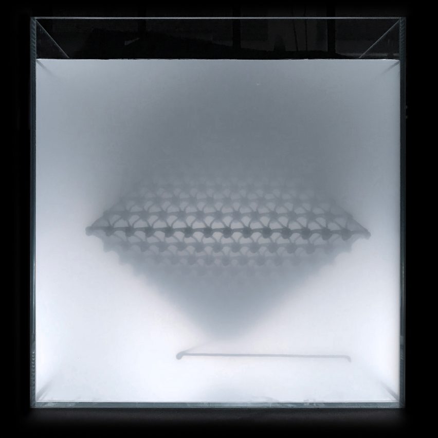 Liquid Printed Bag and Lamp by MIT Self-Assembly Lab and Christophe Guberan