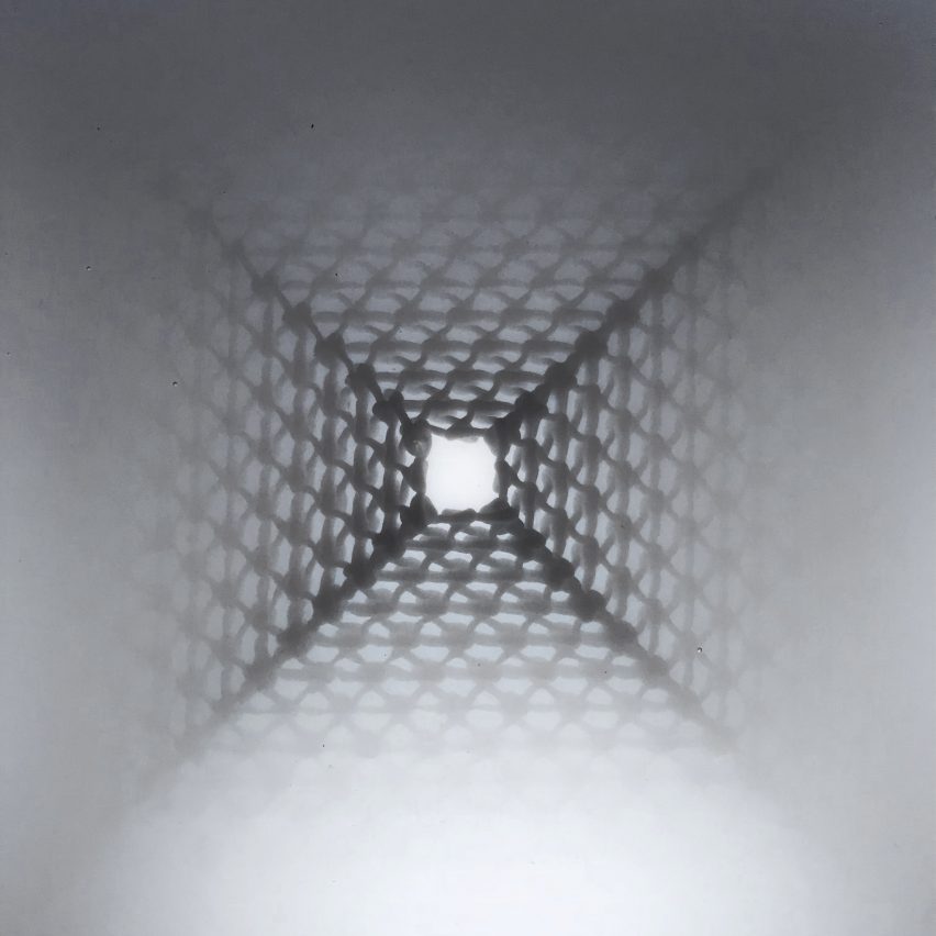 Liquid Printed Bag and Lamp by MIT Self-Assembly Lab and Christophe Guberan