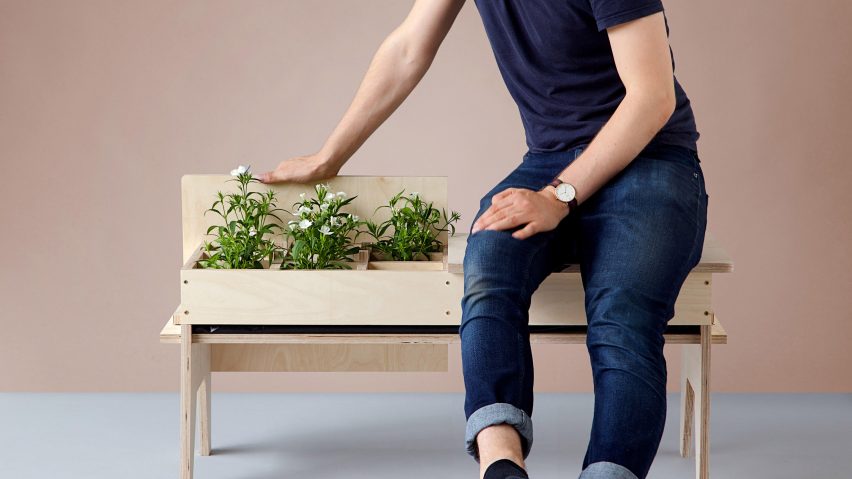 Florian Wegenast designs furniture that creates “temporary gardens” in small spaces