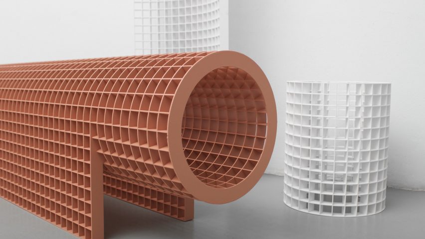 OS & OOS bases gridded furniture collection on architectural structures