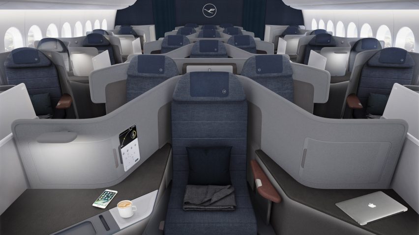 PearsonLloyd designs new business class environment for Lufthansa